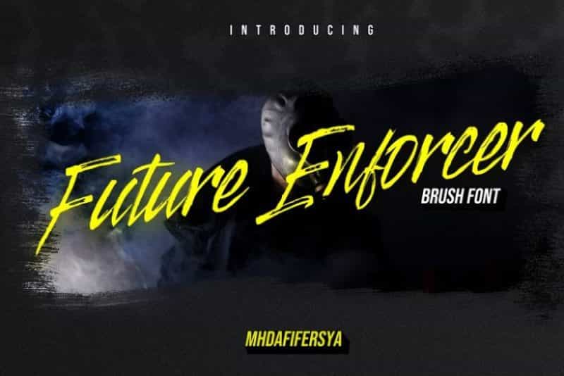 Future Enforcer Brush Font Image 1