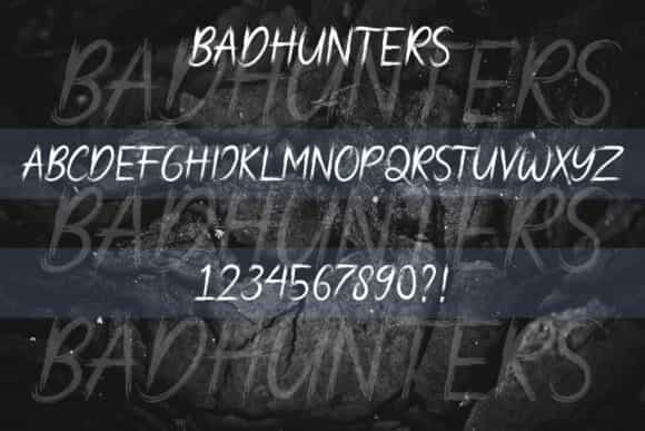 Bad Hunters Font Image 3