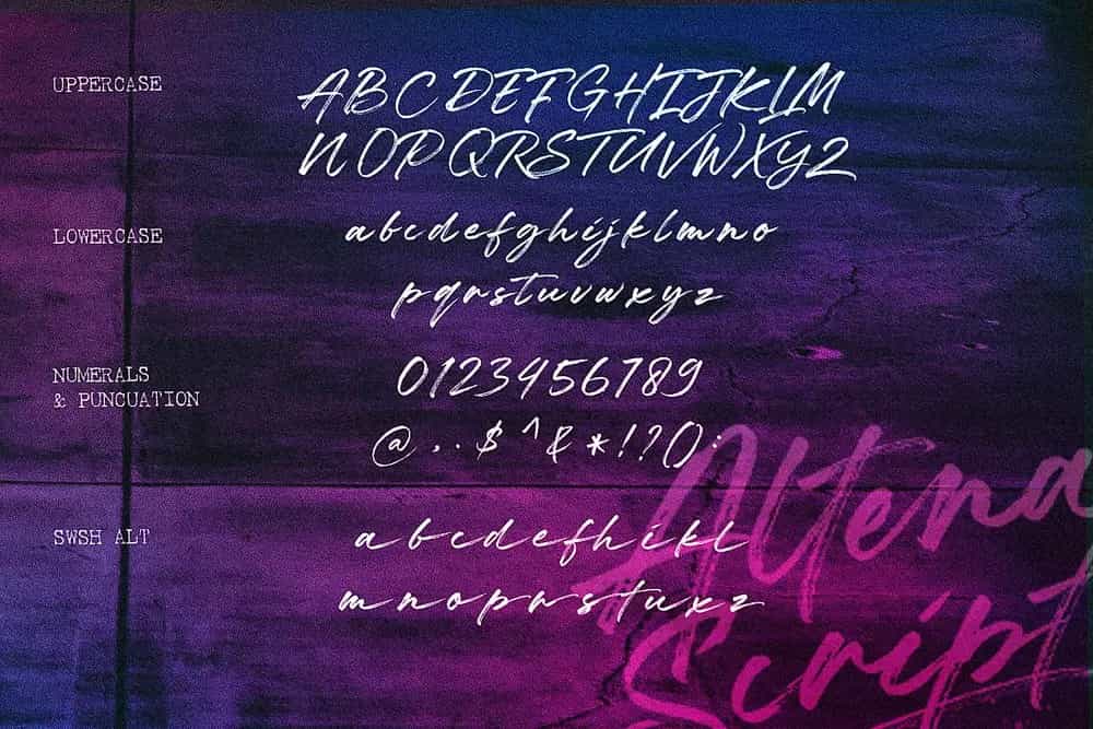 Altena Font Image 2016