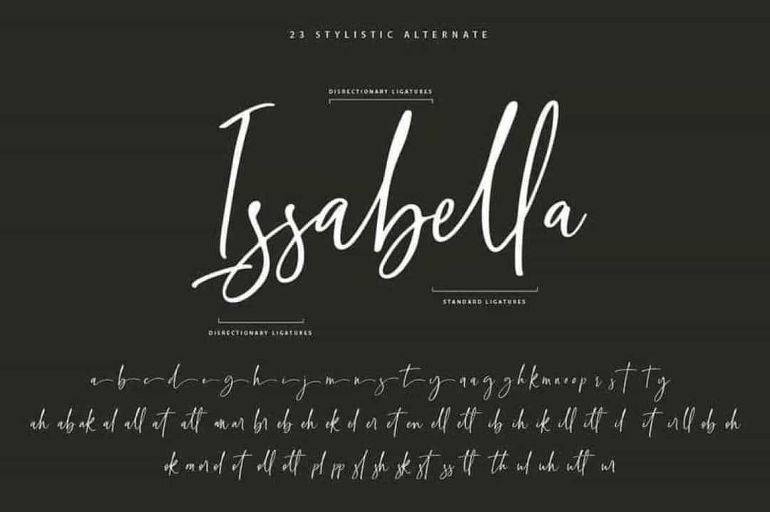 Mellyana Script Font Image 3