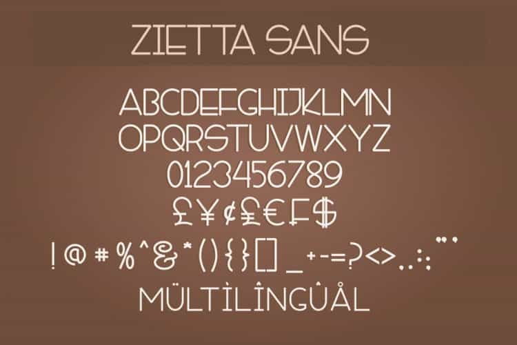 Zietta Sans Font Image 3