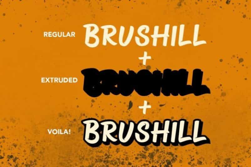 Brushill Font Image 3