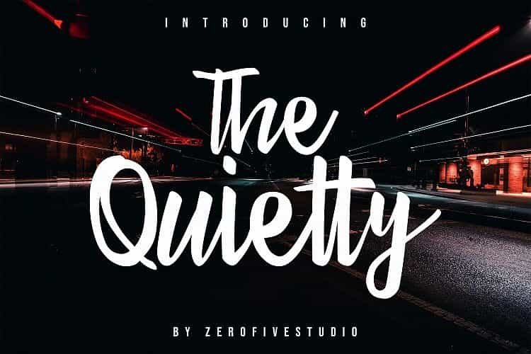 The Quietty Script Font Image 1