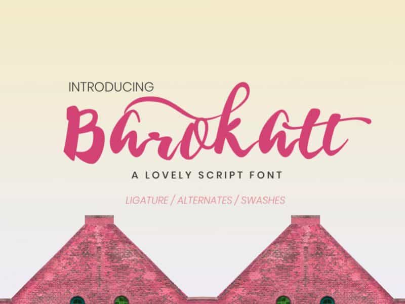 Barokatt Script Font Image 1