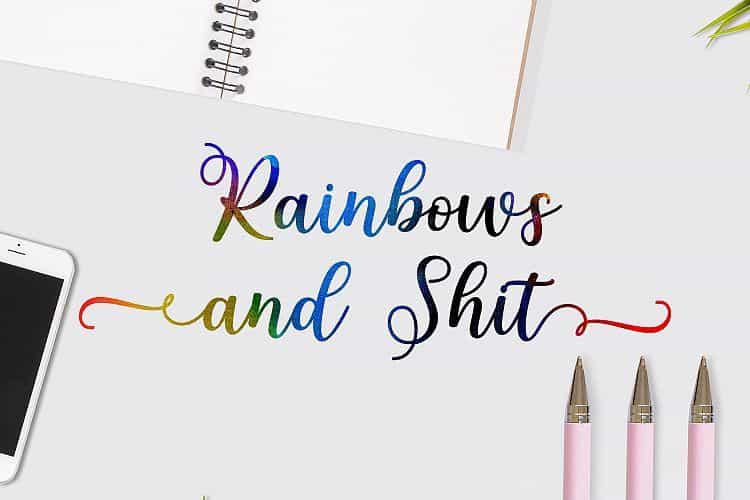 Adiline Calligraphy Font Image 2