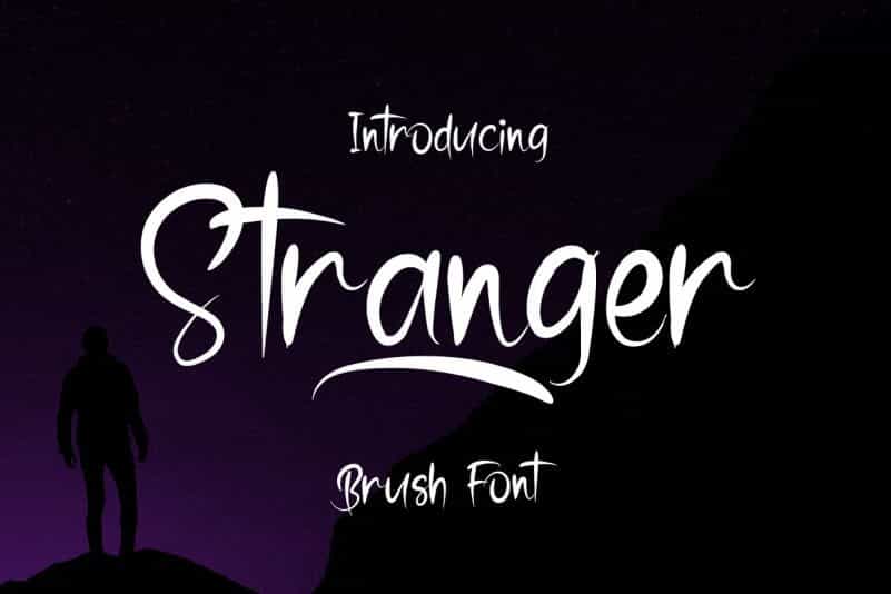 Stranger Brush Font Image 1