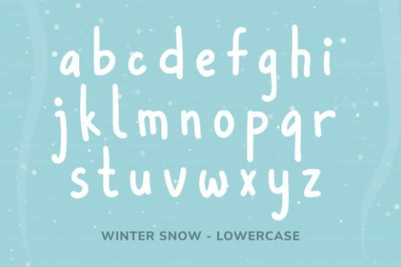 Winter Snow Font Image 4