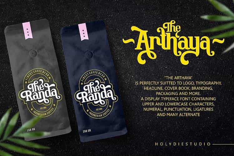 The Arthaya Display Font Image 2