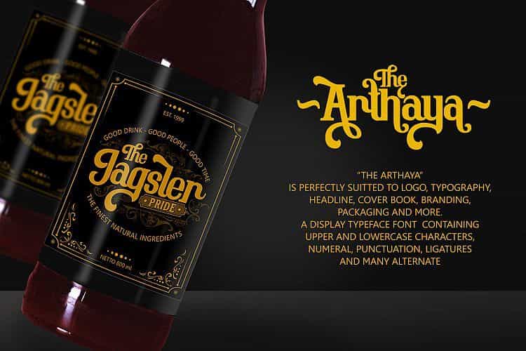 The Arthaya Display Font Image 3