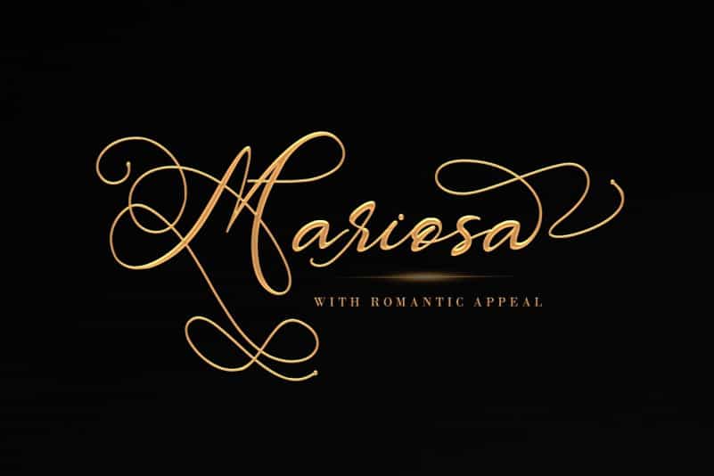 Mariosa Script Font Image 1
