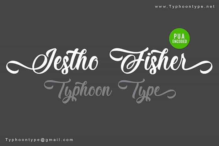 Jestho Fisher Font Image 1