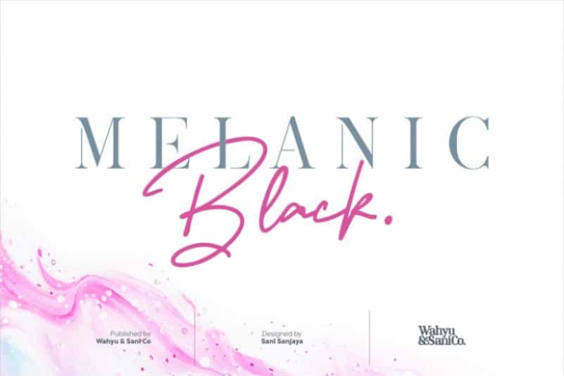 Melanic Black Font Duo Image 1