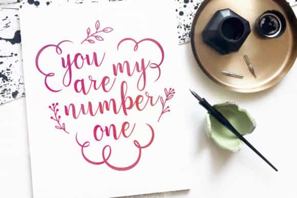 Sweet Love Calligraphy Font Image 2