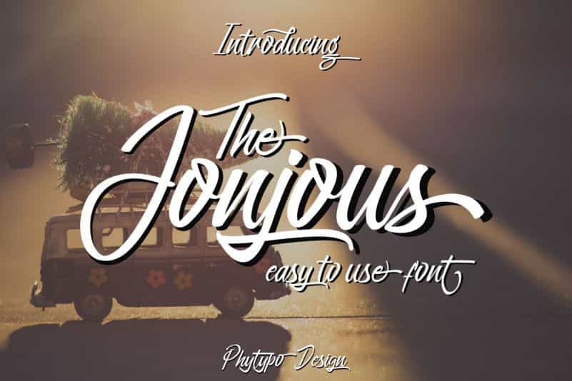 Jonjous Script Font Image 1