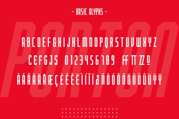 PORTON Display Font Image 3