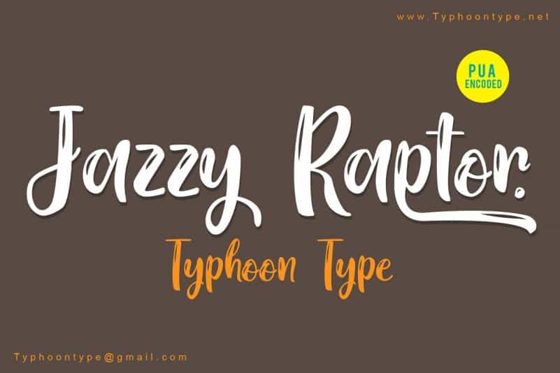 Jazzy Raptor font Image 1