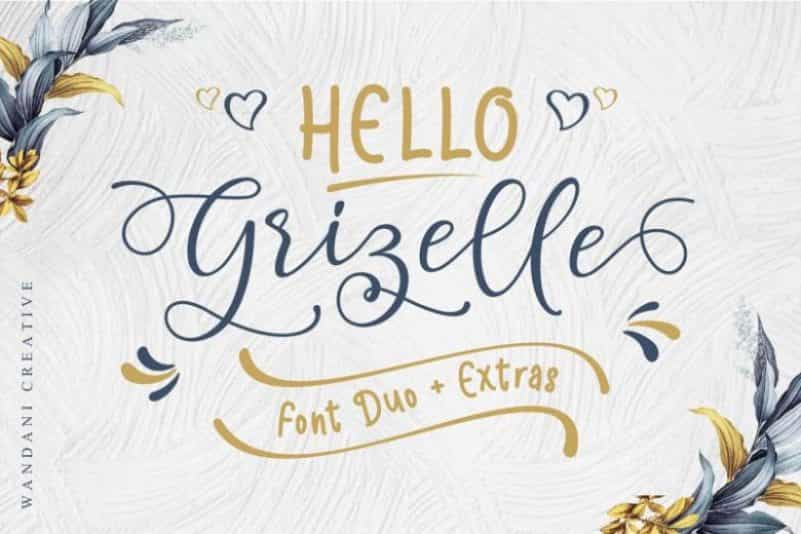 Hello Grizelle Font Duo Image 1
