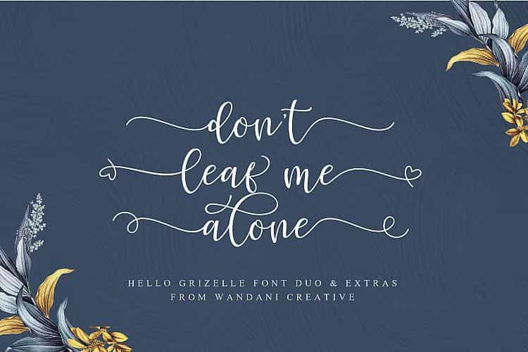 Hello Grizelle Font Duo Image 2