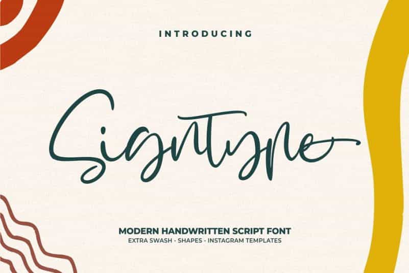 Signtype Script Font Image 1