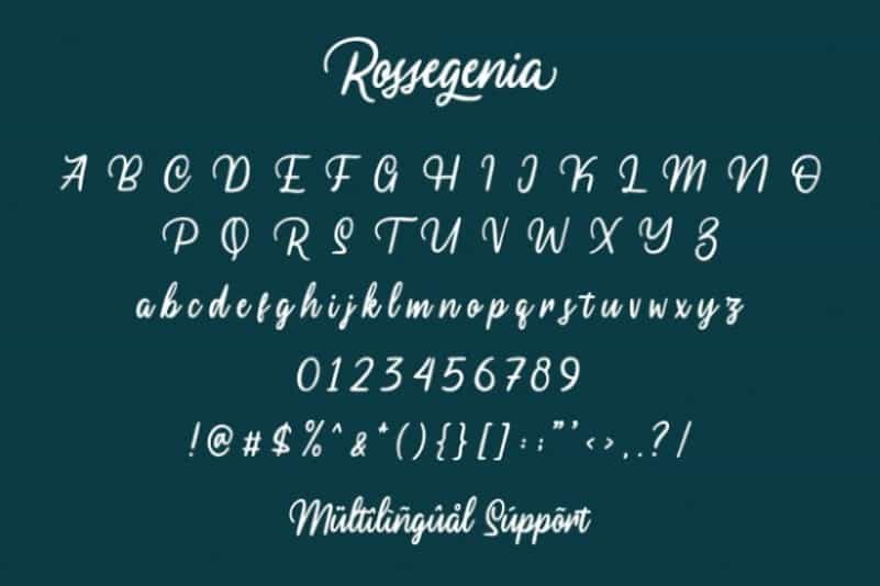 Rossegenia Font Image 3