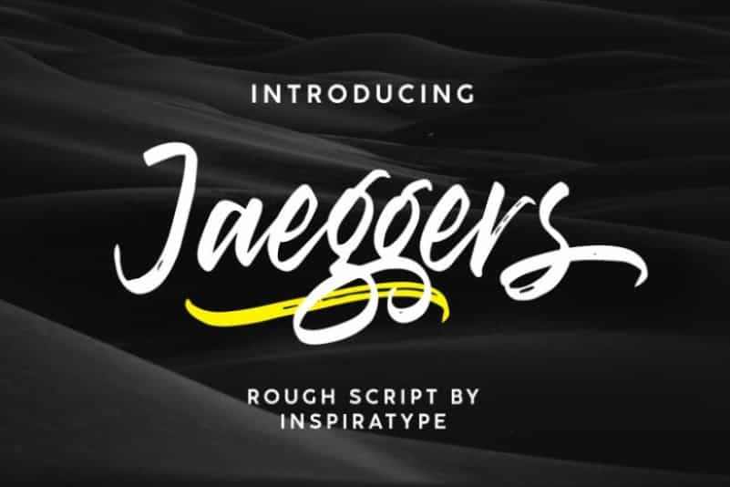Jaeggers Font Image 1