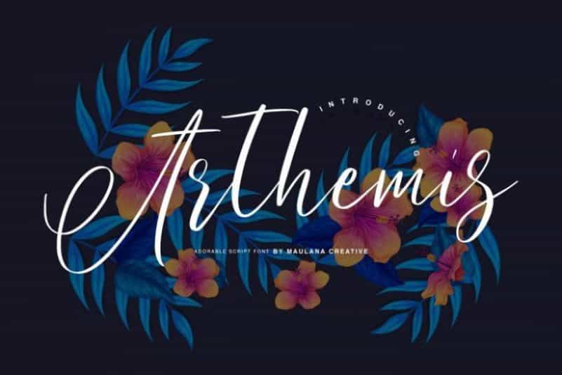 Arthemis Script Font Image 1