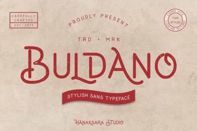 Buldano Stylish Sans Font Image 1
