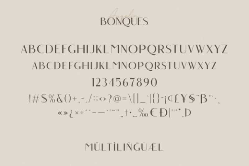 Angelic Bonques Font Duo Image 2