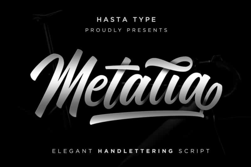 Metalia Script Font Image 1