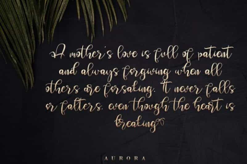 Aurora Calligraphy Font Image 2