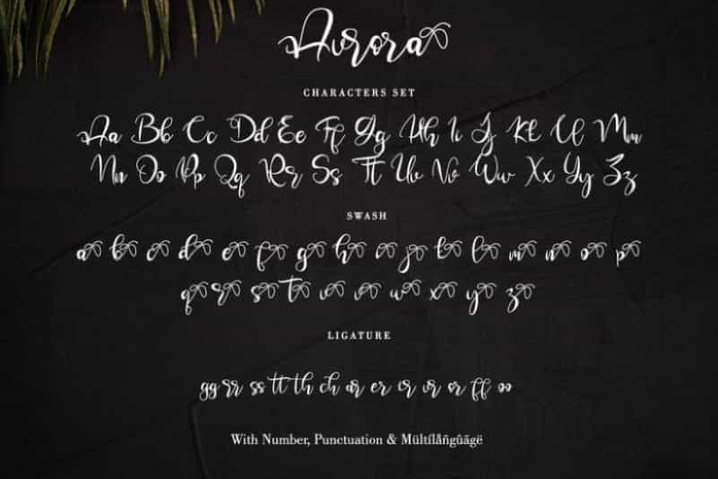 Aurora Calligraphy Font Image 3