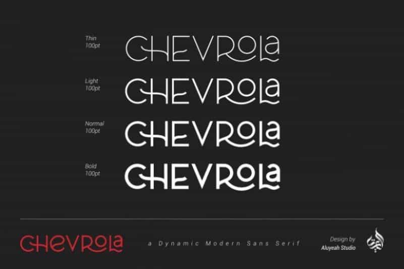 Al Chevrola Modern Sans Font Image 4