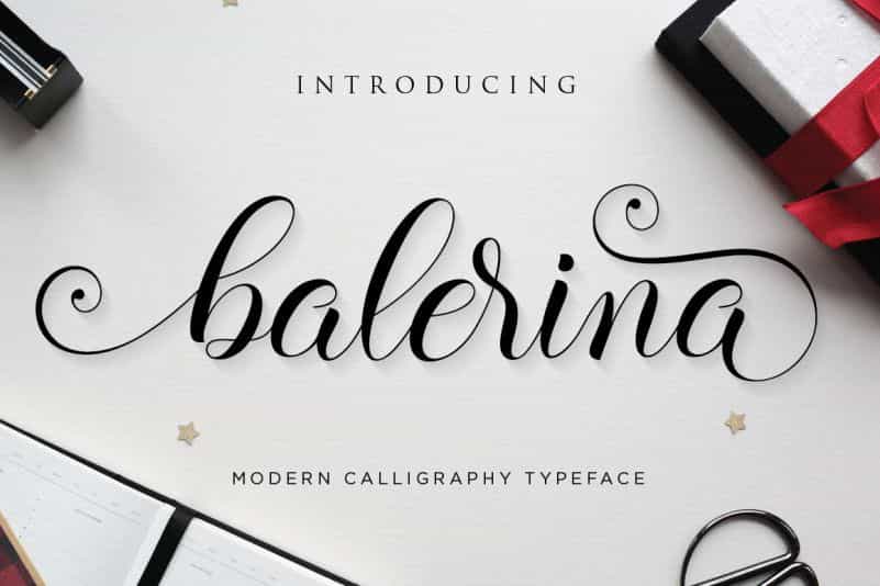 Balerina Script Font Image 1