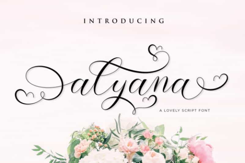 Alyana Script Font Image 1