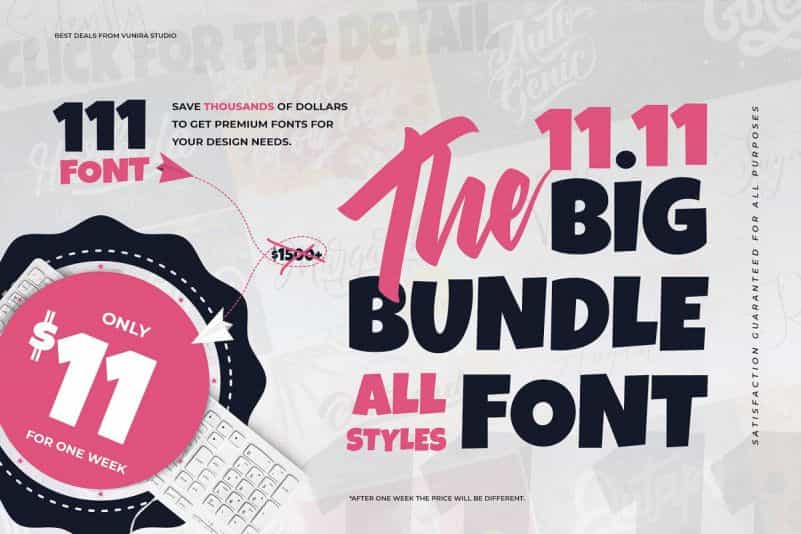 The 11.11 Bundle Font Image 1