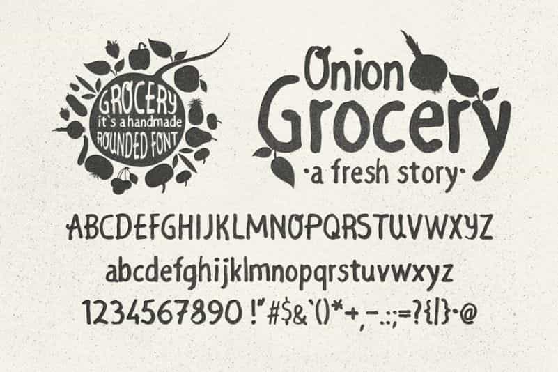 Grocery Rounded Font Image 1
