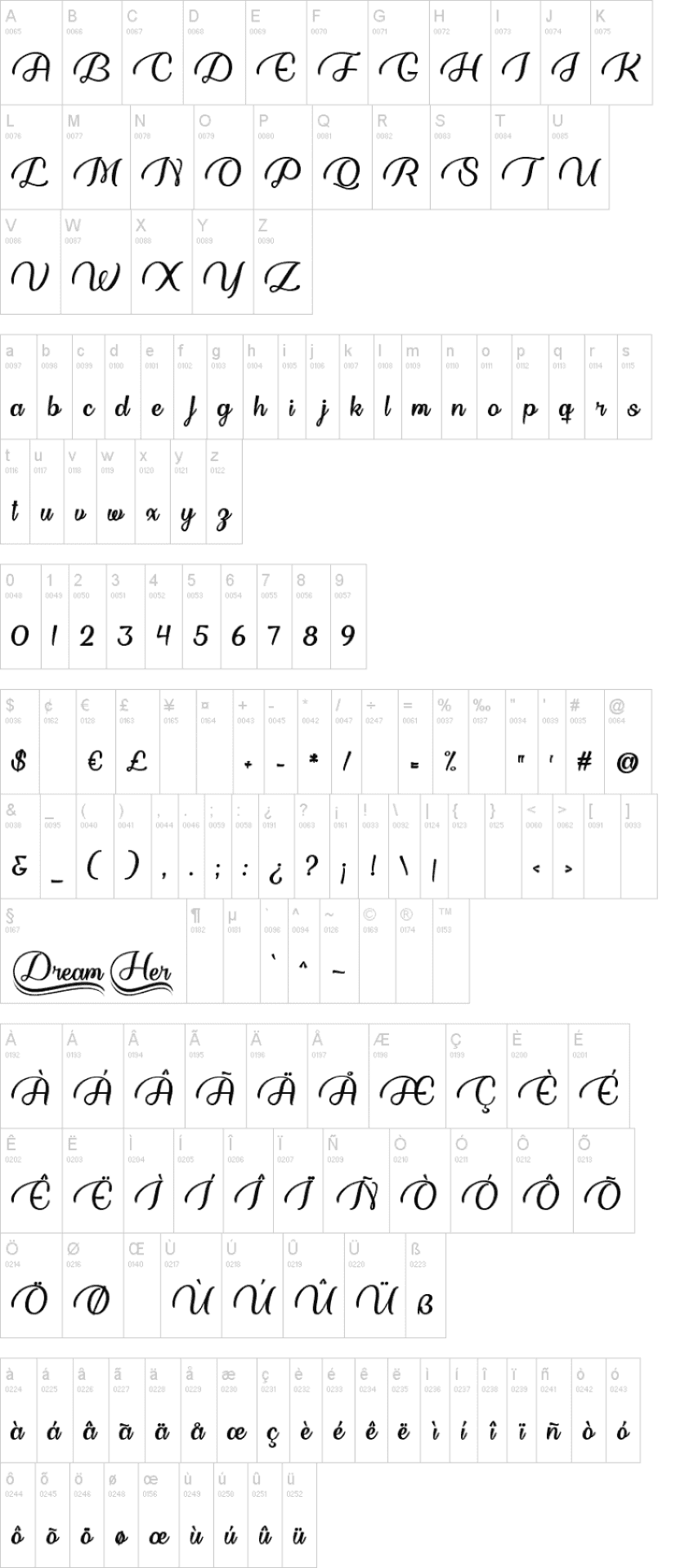 Dream Her Font Image 2