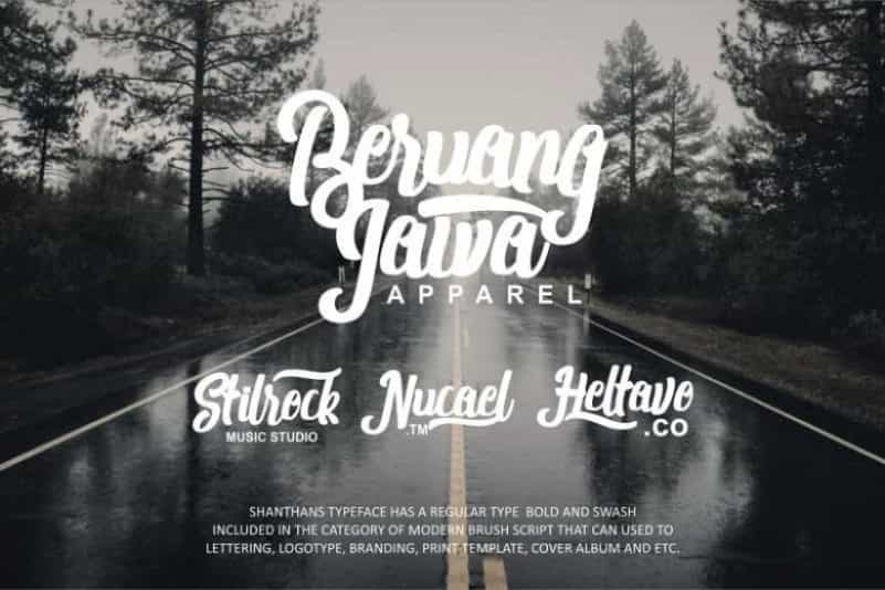 Shanthans Script Font Image 2