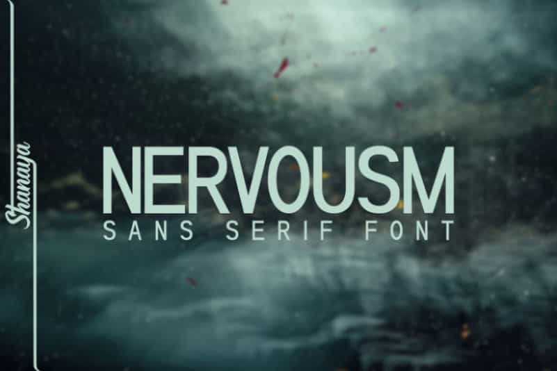 Nervousm Sans Serif Font Image 1