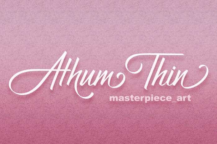 Athum Font Image 1