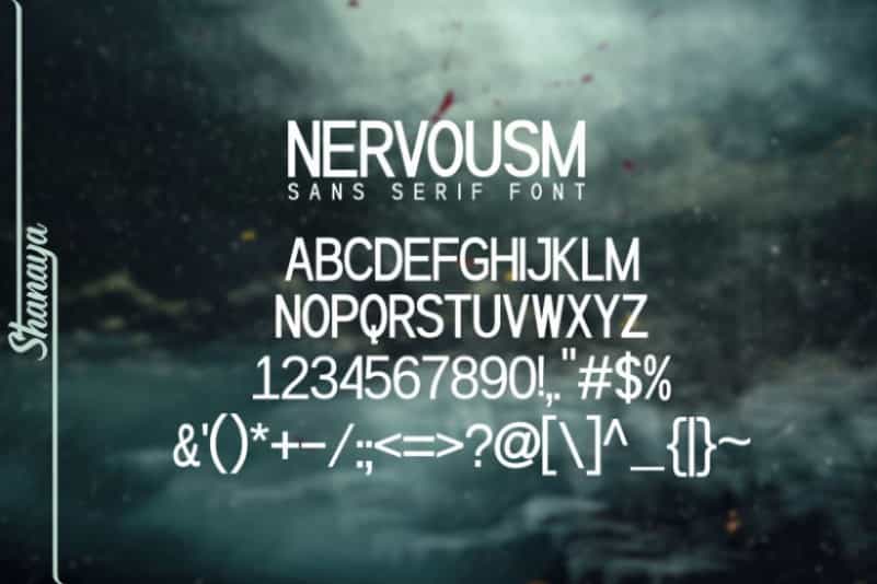 Nervousm Sans Serif Font Image 2