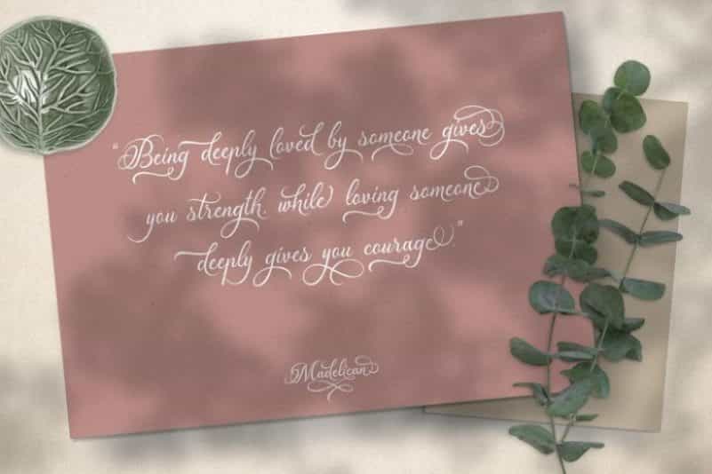 Madelican Font Image 2
