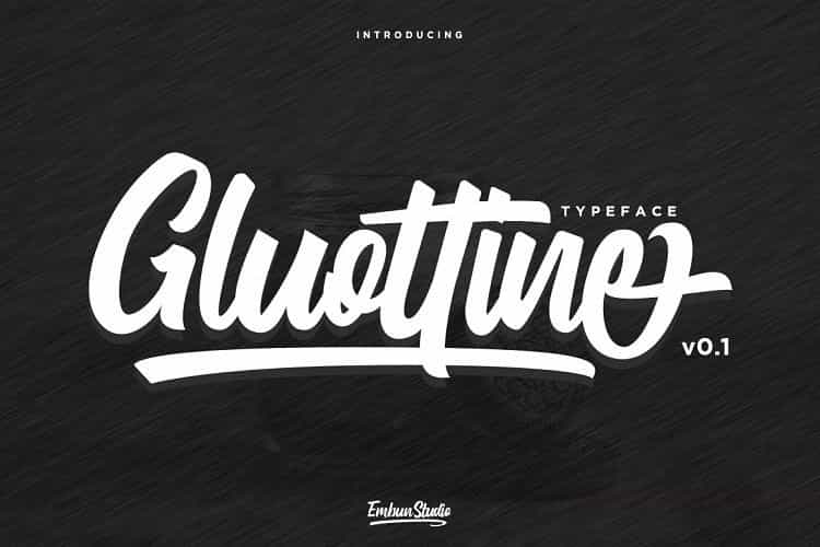 Gluottine Font Image 1