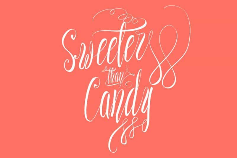 Sweeter Than Candy Script Font Image 1
