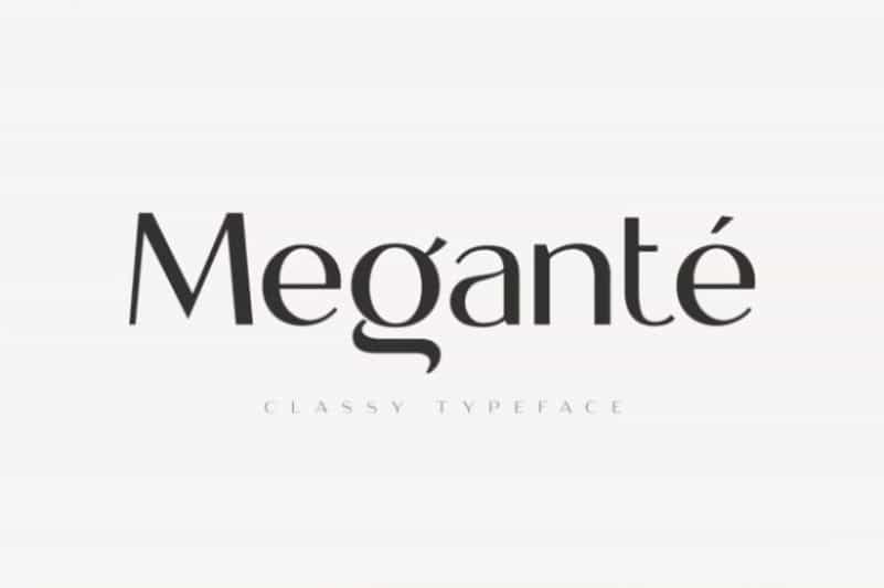 Megante Display Font Image 1