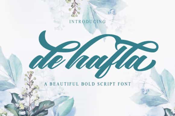 De Hafla Script Font Image 1