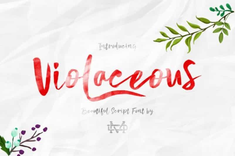 Violaceous Modern Script Font Image 1