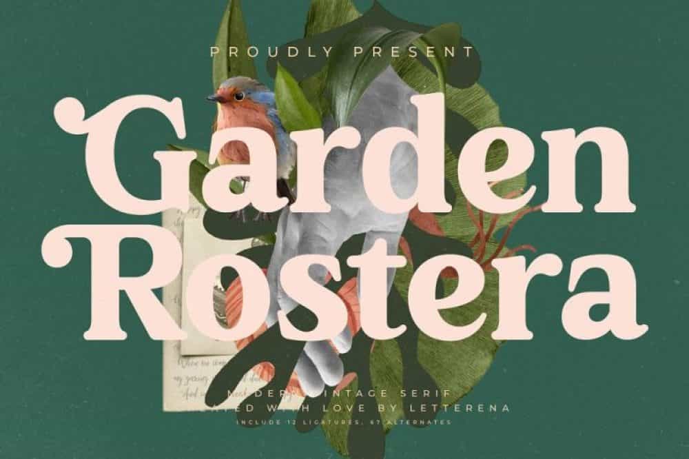Garden Rostera Font Image 568