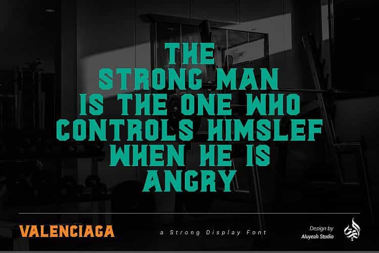 Al Valenciaga Display Font Image 2