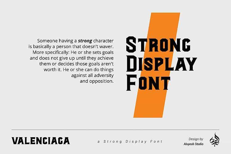 Al Valenciaga Display Font Image 3